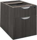 Rustic Recluse Box File Pedestal Drawer Unit in Ash Grey with Dual Locking Drawers Perfect for Office Organization Dimensions 15.5 W x 22 D x 20 H