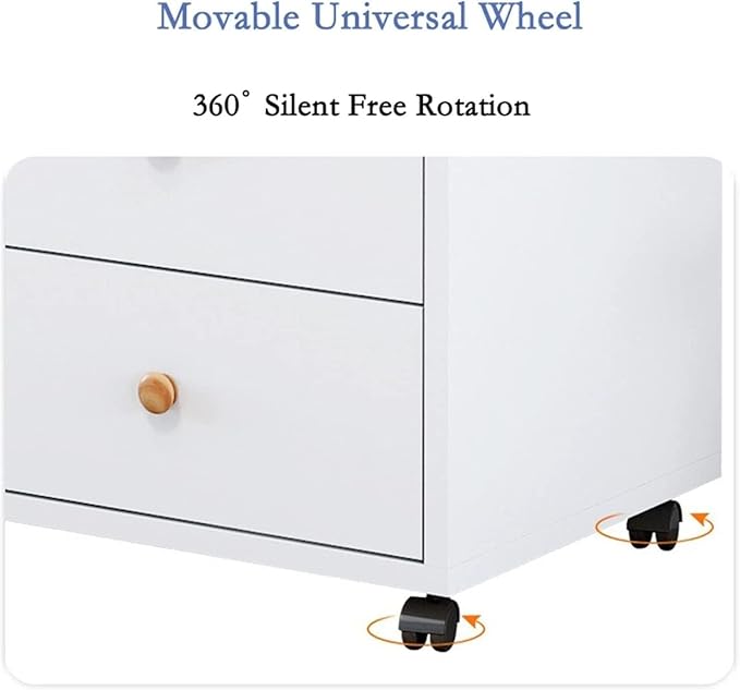 Filing Cabinet with Lock - Mobile Data Storage Suitable for Office and Home Organizations(A3)