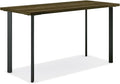 HON Coze Home Office Desks Sturdy Table Computer Desk 42 Walnut Top Black Base