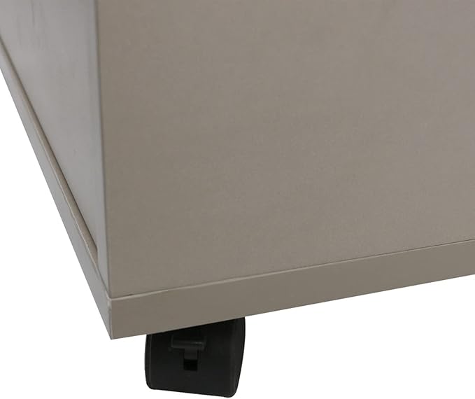 GLigeT Filing Cabinet 5 Drawer File Cabinet Office Pulley Movable File Cabinet Wooden Drawer Cabinet Office Storage Cabinet Low Cabinet File Storage Cabinets