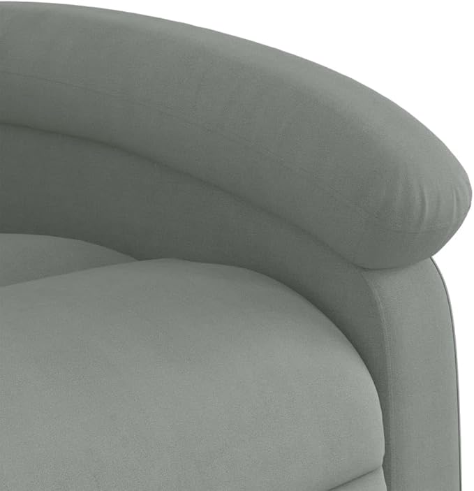 Floor Chair Arm Chair Living Room ChairsSleeper Sofa Massage Recliner Chair Light Gray Velvetfor Apartment Living and Home Office