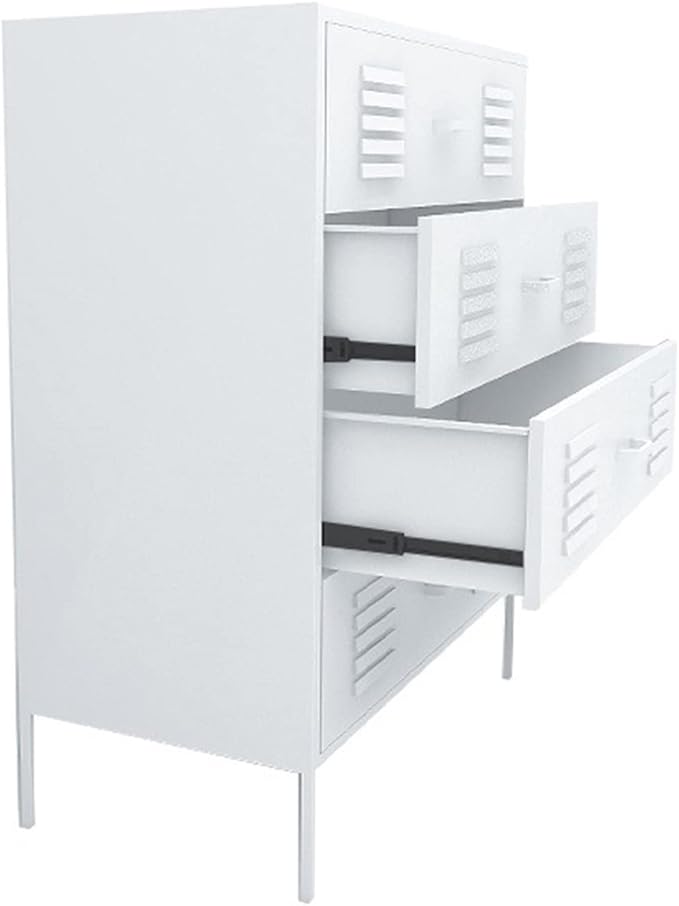 Filing Cabinet Nordic Metal Filing Cabinets for Office Furniture Wide Bucket Cabinet 4 Drawers Storage Cabinets Light Luxury Living Room Cabinet File Storage CabinetsWhiteOne Size