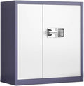 Steel Password File Cabinet Tin Cupboard Office Confidential Locker Lockable Filing Materials Storage Cabinets(B)