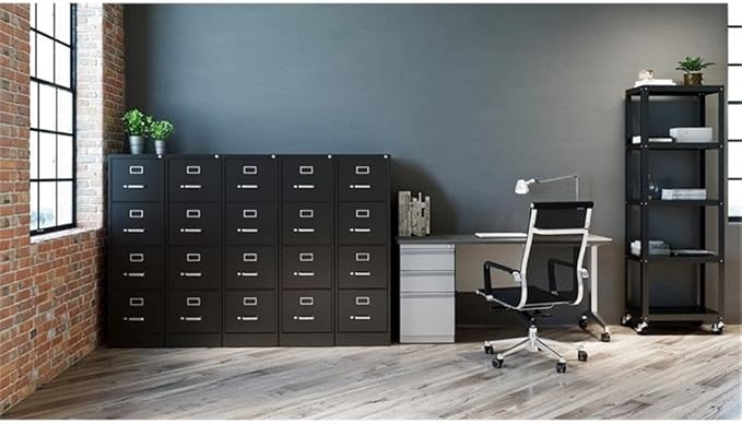 Pemberly Row 2 Drawers 20 Deep Mobile File Cabinet Lockable Pre-Assembled Stationary Letter Size for Home Office