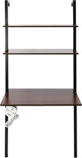 Wall Mounted Office Desk 3-Shelf Industrial Wall Mount Computer Desk Wall Mount Computer Writing Table Wall Organizer Home Office Desks Commercial Wall Mounted Computer Desk for Homes