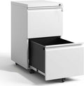 2 Drawer Lateral Filing Cabinet for Legal/Letter A4 Size Lateral File Cabinet with Lock Office Organizer Storage CabinetLocking Wide File Cabinet for Home OfficeFully Assembled (Black)