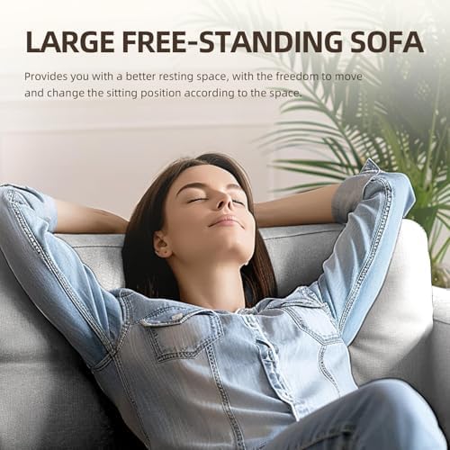 L Shaped Couch Sectional Couches with Storage Ottoman Convertible Sleeper Sofa with Reversible Chaise Comfy Couches with Reversible Chaise for Apartment Living Room Light Gray