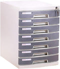File Cabinet Desktop Cabinet with Lock Drawer Storage Cabinet 4/5/6/7 Tier File Cabinet Organize Files to Improve Efficiency for Office Supplies7 Floors