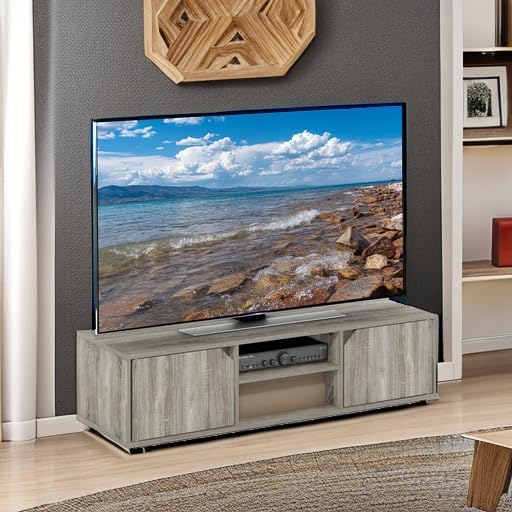 Furinno Classic Stand for TV up to 55 Inch French Oak