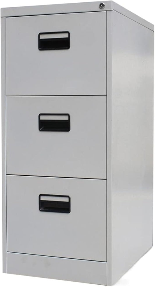 HASMI Filing Cabinet Metal Drawer Filing Cabinet Office Furniture with 3 Drawers Office Cabinet File Cabinet Home Office Organizer Documents Cabinet Storage Cabinet (Size : 0.8mm) yuqing2022