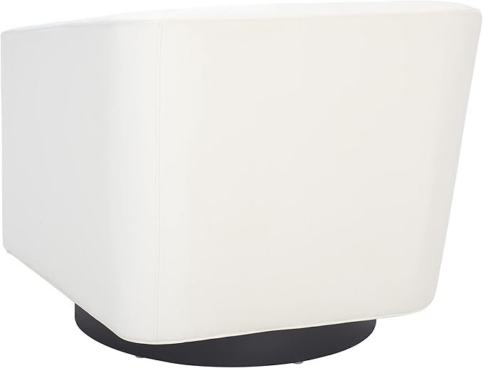 SAFAVIEH Home Collection Birdie Cream Velvet Accent Swivel Chair (Fully Assembled)