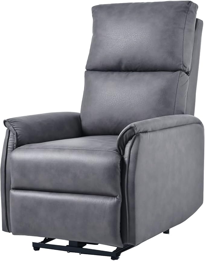 Electric Power Recliner Chair Reclining Chair for Bedroom Living RoomSmall Recliners Home Theater Seating with USB PortsRecliner for Small SpaceDark Gray