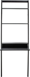 SAFAVIEH Home Collection Pamella Black 2-Shelf Computer Table Office Writing Leaning Desk