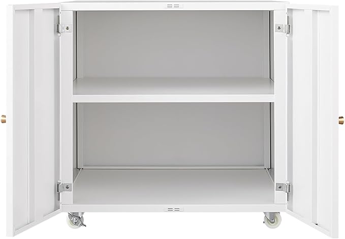 Mobile Printer Stand with Storage 23.6 Height Rolling File Cabinet with Locking Wheels &amp Adjustable Shelf Tall Office Printer Table with Doors for Home Office