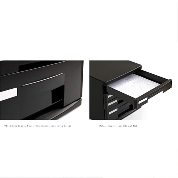 Filing CabinetsFile Shelves for Desk File Cabinet 4-layer Drawer Plastic Desktop File Cabinet Lock-free Office Data Storage Box Household Large-capacity Storage Cabinet Fully Assembled ( Color :