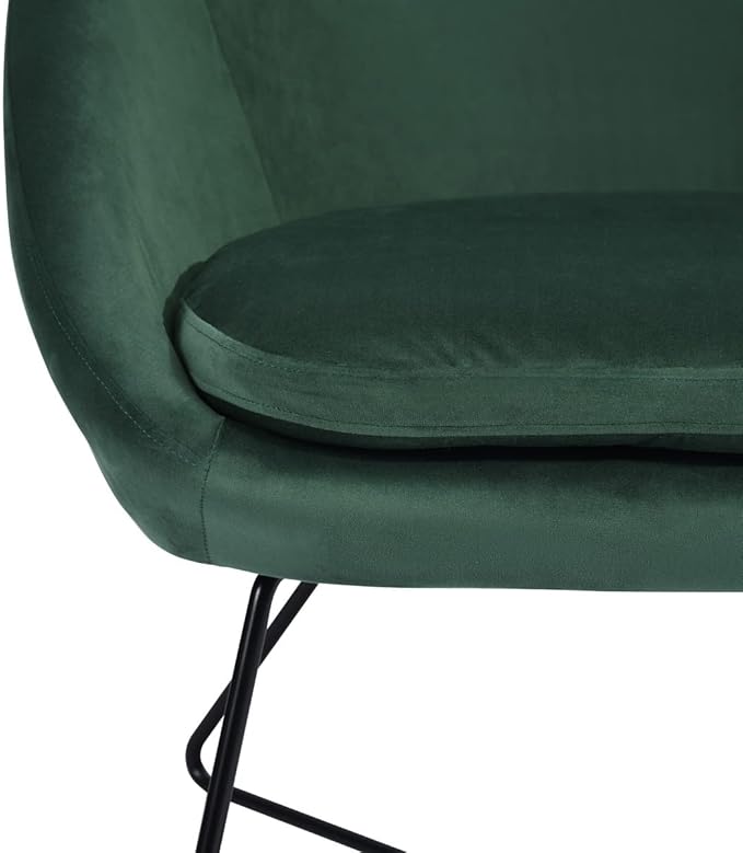 Accent Chair Armchair Fashion Velvet Fabric Upholstery Accent Chairs for Living Room BedroomDark Green