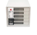 Filing CabinetsFile Shelves for Desk File Cabinet 4-layer Drawer Plastic Desktop File Cabinet Lock-free Office Data Storage Box Household Large-capacity Storage Cabinet Fully Assembled ( Color :