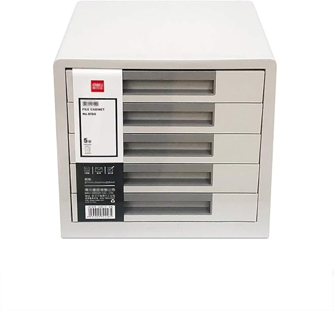 Filing CabinetsFile Shelves for Desk File Cabinet 4-layer Drawer Plastic Desktop File Cabinet Lock-free Office Data Storage Box Household Large-capacity Storage Cabinet Fully Assembled ( Color :