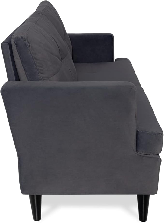 Milliard Medium Couch Velvet Love Seat Couch for Small Spaces (57x 24 x 30.5)
