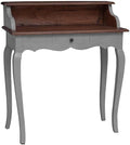 Antique-Style Wooden Writing Computer Desk Home Office Desk Writing Study Table PC Desk Workstation for Bedroom Solid Reclaimed Wood 31.5x15.7x36.2