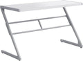 Computer Desk Modern &amp Contemporary Home Office Workstation for Laptops Compact 48 White Laminate Desk