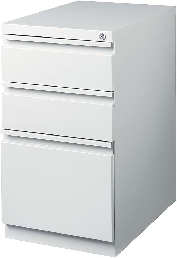 STAPLES Vertical File Cabinet for Letter/Legal Files 3-Drawer Locking Gray