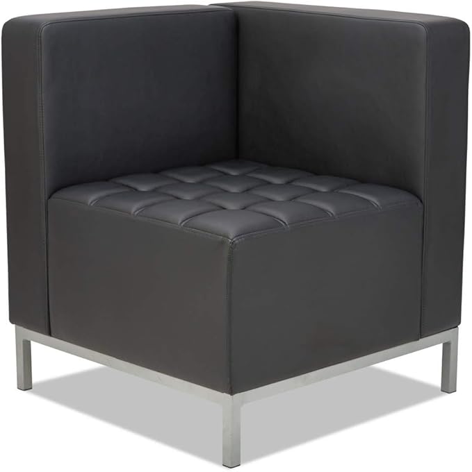 Alera ALE QUB Series Corner Sectional 26 3/8 x 26 3/8 x 30 1/2 Black