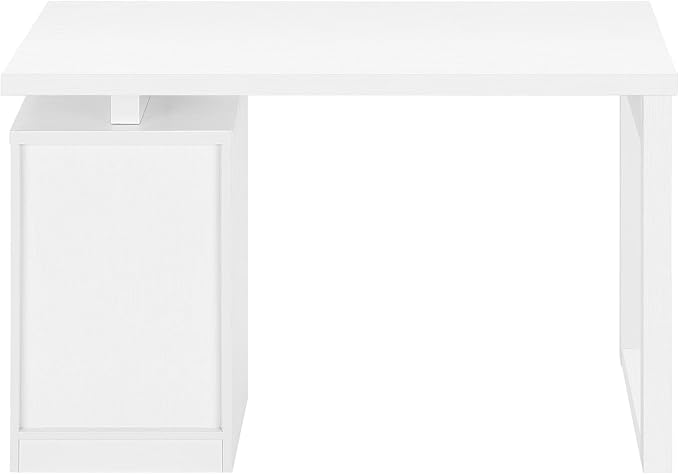 Monarch Specialties I 7690 Computer Desk Home Office Laptop Left Right Set-up Storage Drawers 48 L Work Laminate White Contemporary Modern
