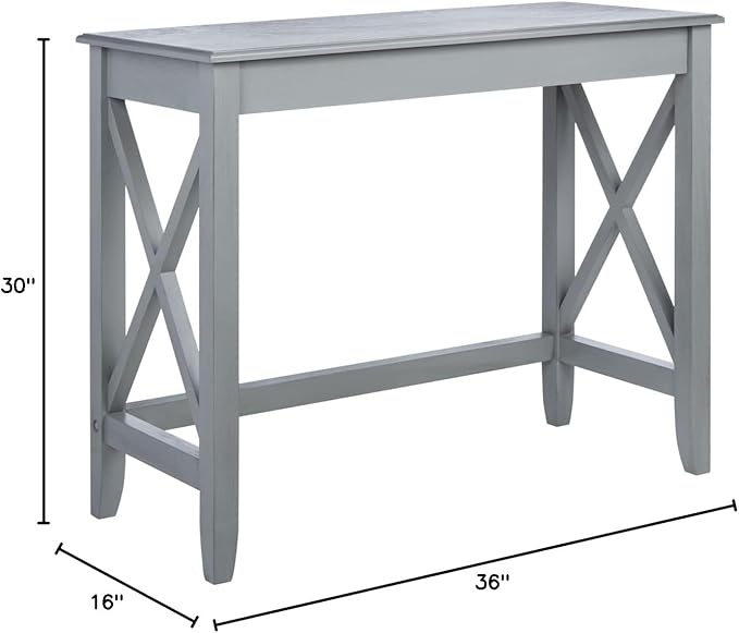 SAFAVIEH Home Collection Kaytee Brown Computer Table Office Desk DSK5713B Distressed Grey