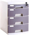 File cabinets Filing Cabinet dividers 4 Drawers with Lock Desktop Office File Classification Storage Storage Box 29.5X39.4X43cm Bookcase