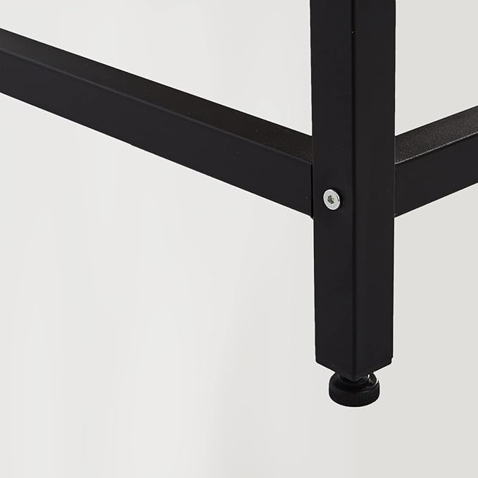 Hans&ampAlice Decor 55-Inch L Shaped Desk Gaming Desk Office Desk Studio Desk Study Desk Workstation (Black)