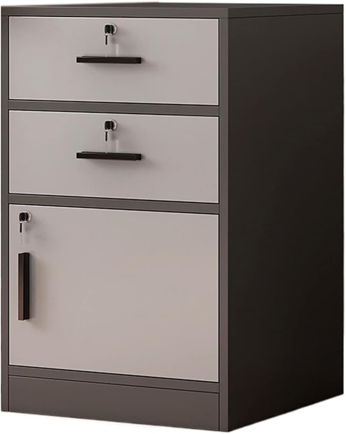 HASMI Filing Cabinet Office File Cabinet Side Cabinet Floor Storage Cabinet with Lock Low Cabinet Drawer Office Cabinet Data Cabinet Storage Cabinet (Color : C) yuqing2022