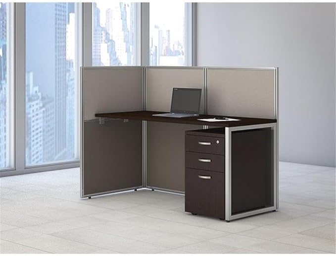 Scranton &amp Co 3 Drawer Mobile File Cabinet 25.37H x 15.98W x 20.08D Laminate MDF Steel Mocha Cherry Finish Lockable Letter/Legal Files Rolling Casters Fits Under Desk Office Storage Solu