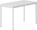 Branch Daily Desk - Functional at Home Office Desk with Effortless Assembly Timeless Design Rounded Corners and Built-in Cable Notch - 48” W x 28.5” H x 24” D - White Work Table