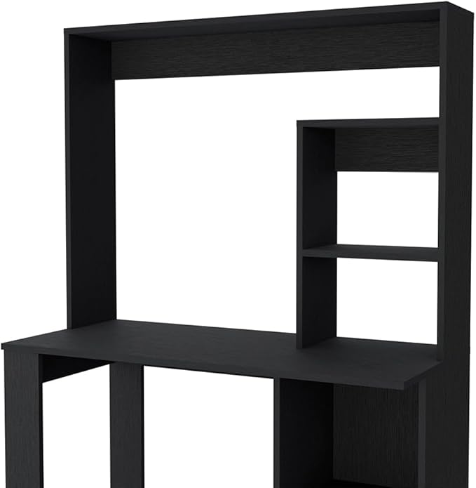 Computer Desk Office Writing Work Study Table with Hutch and Storage Shelves for Study and Home Office