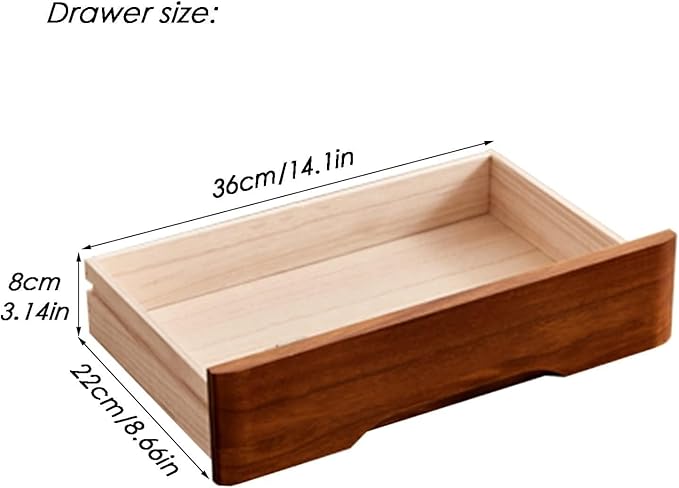 JIIPOREGJ Wooden Desktop Storage Box with Drawers - Sturdy File Cabinet Lockable Monitor Riser Chest of for Home/OfficeA-4 Drawer(D4 Drawer)