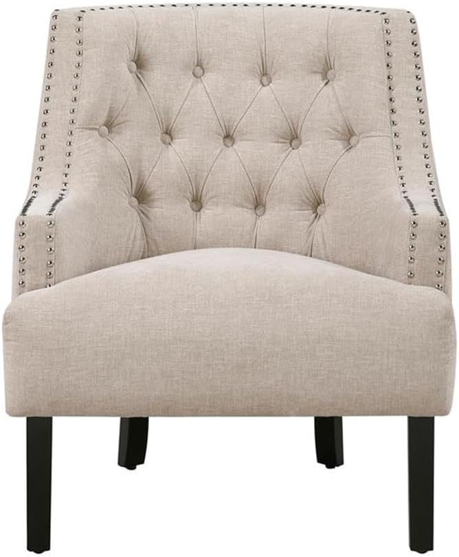 Lexicon Charisma Chenille Accent Chair in Beige