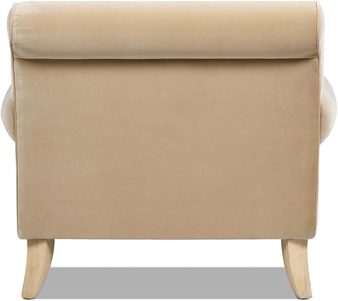 Jennifer Taylor Home Bliss 38 Lawson Living Room Accent Arm Chair with Metal Casters