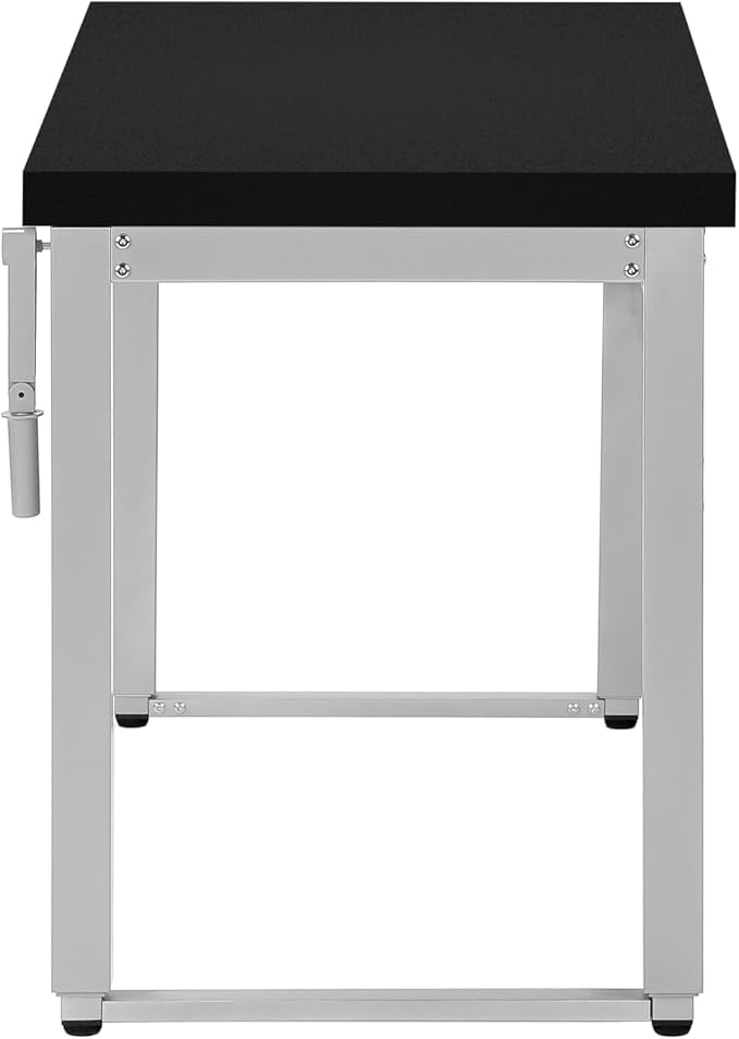 Modern Adjustable Standing Desk 48 L Black Computer Desk for Home Office - Laptop Work Station
