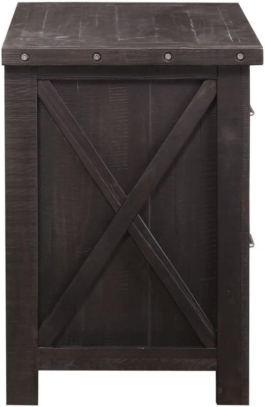 Modus Furniture Yosemite Solid Wood Lateral File Cabinet Café