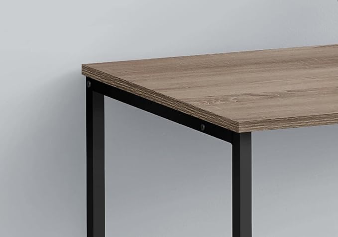 Monarch Specialties I 7777 Computer Desk Home Office Laptop Left Right Set-up Storage Drawers 40 L Work Metal Laminate Brown Black Contemporary