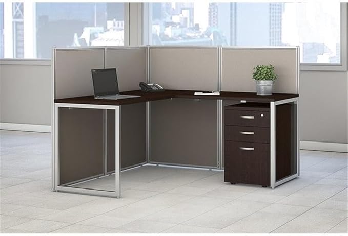 Scranton &amp Co 3 Drawer Mobile File Cabinet 25.37H x 15.98W x 20.08D Laminate MDF Steel Mocha Cherry Finish Lockable Letter/Legal Files Rolling Casters Fits Under Desk Office Storage Solu