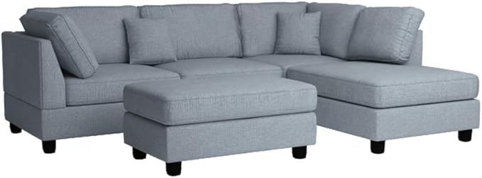 Poundex Upholstered Sofas/Sectionals/Armchairs Grey