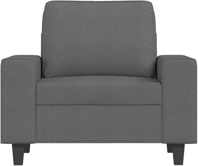 Sofa Chair with Footstool Dark Grey - Living Room Sleeper Sofa Bed - Modern Couch for Room Apartment Office - Convertible Furniture