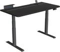 Vari ComfortEdge 60x30 Inch Adjustable Electric Standing Desk with TechTrack – Sit Stand VariDesk with Memory Presets Included Phone Stand &amp Shelf 200 LB Capacity Tool-Free Assembly (Black)