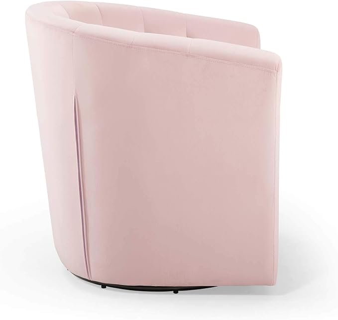 Modway EEI-4138-PNK Prospect Tufted Performance Velvet Swivel Armchair Pink