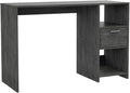 Computer Desk with Storage 43 Home Office Desk with 2-Shelf &amp 1-Drawer Modern PC Desk Study Writing Table Workstation for Small Spaces Smokey Oak