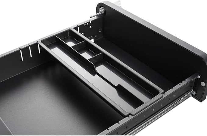 Modern 3-Drawer Mobile Filing Cabinet with Lock for Office or Home Use – Metal Storage Organizer for Letter Legal &amp A4 Files (YH-Black)