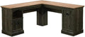Sauder Sonnet Springs Engineered Wood L-Shaped Desk in Pebble Pine