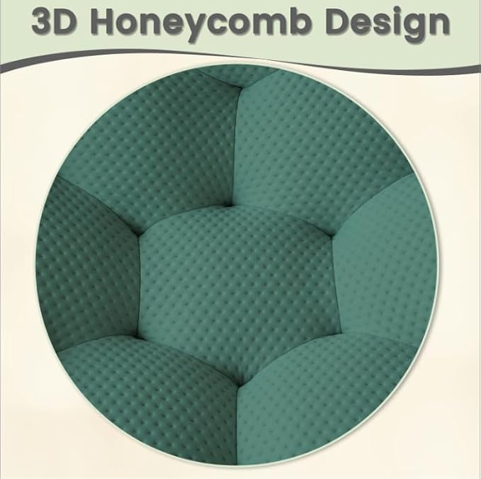 Bubble Couch 49.21'' Oversized Bubble Chair Modern Lazy Floor Sofa Oversized Bubble Sofa Lounge Chair 3D Honeycomb Shape Curved Sofas for Living Room (Green)